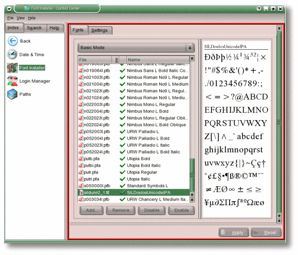KDE Font Installer